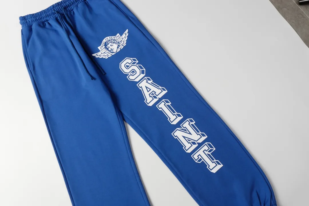 Saint Michael series of fashionable casual long sweatpants Style number: 243P190 Color: Black Size: S M L XL